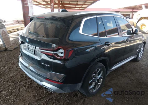 2023 BMW X3 xDrive30I z USA, uszkodzony, nr VIN 5UX53DP03P9S15841